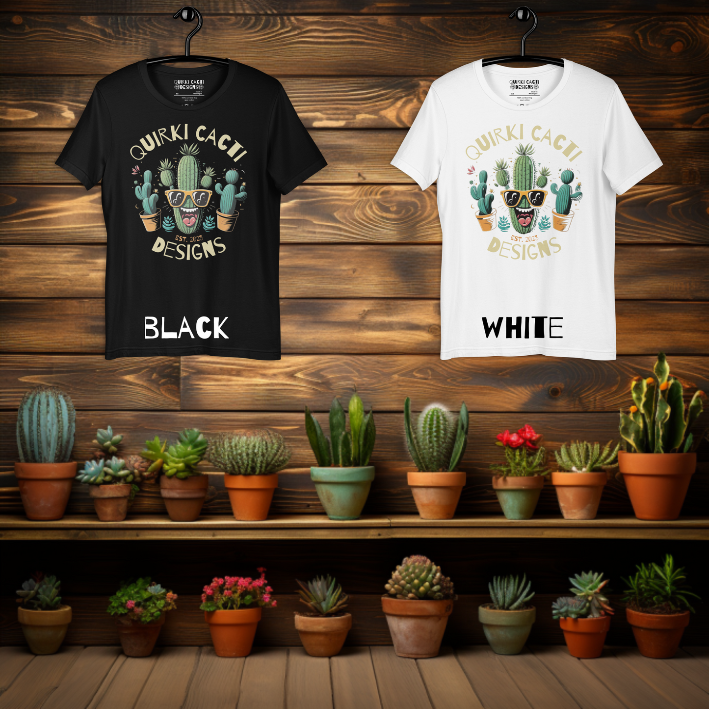 Quirki Cacti Designs Logo Shirt