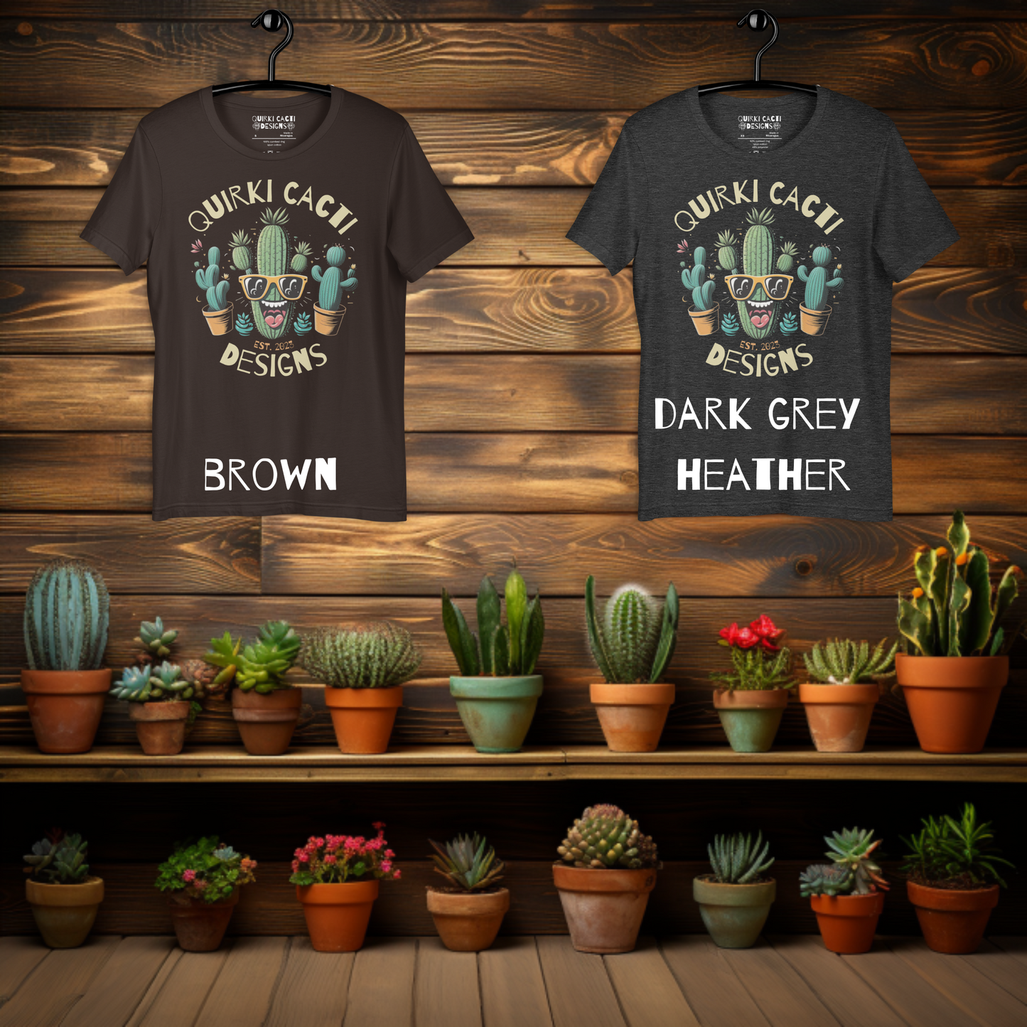 Quirki Cacti Designs Logo Shirt