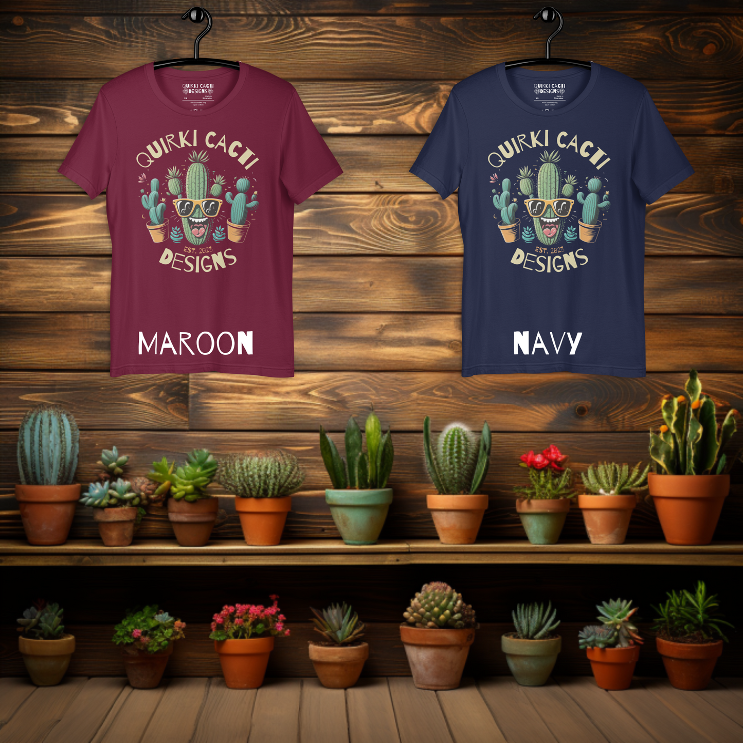 Quirki Cacti Designs Logo Shirt