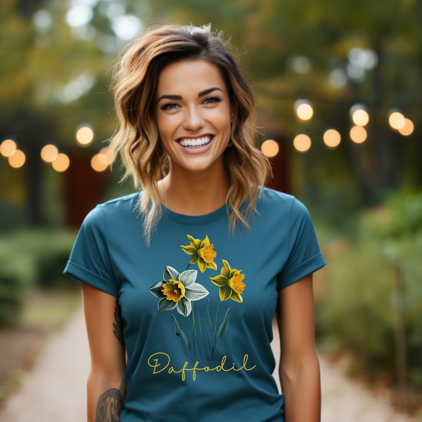 Pretty Daffodil Flower Shirt for Her