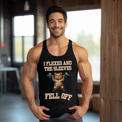 Funny Cross Fit Bodybuilder Weightlifting Weight Lifting sleeveless tank top for him. 