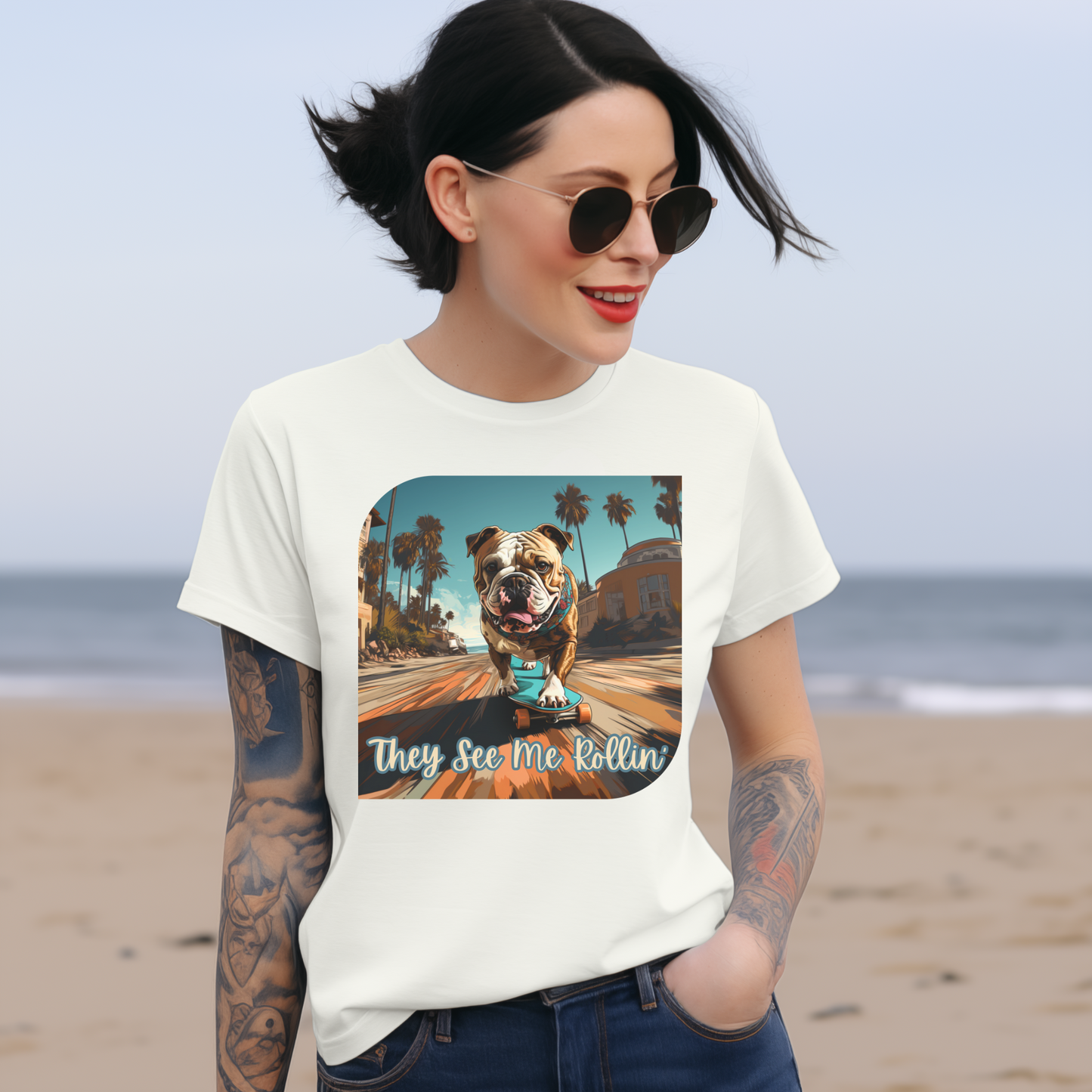 They See Me Rollin' Bulldog Shirt