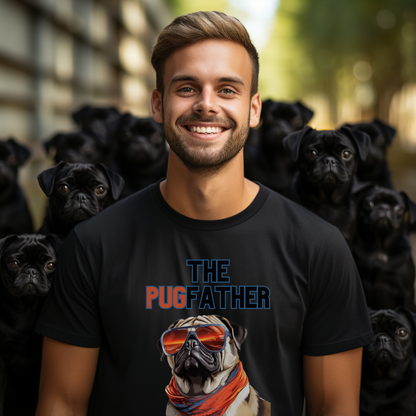 Funny Pug Dog Dad Shirt Funny Gift for Him Cool