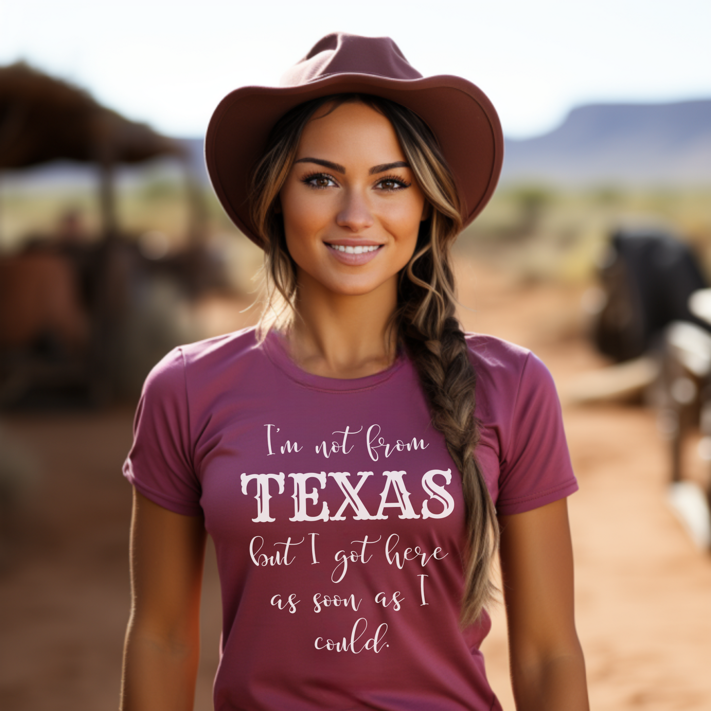 Not From Texas Shirt For Her